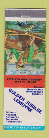 Matchbook Cover - Golden Jubilee Lemoyne PA 1955