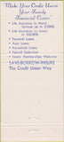 Matchbook Cover - Arapahoe County Teachers Credit Union Englewood CO 30 Strike