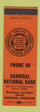 Matchbook Cover - Hannibal National Bank MO
