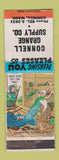 Matchbook Cover - Connell Grange Supply Connell WA hillbilly WEAR