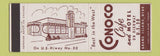 Matchbook Cover - Conoco Cafe Motel oil gas Grand Island NE