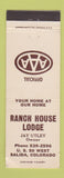 Matchbook Cover - Ranch House Lodge Salida Colorado BENT CORNER