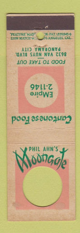 Matchbook Cover Phil Ahn's Moongate Chinese Restaurant Panorama City CA feature