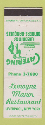Matchbook Cover - Lemoyne Manor Restaurant Liverpool NY #2