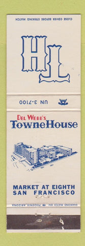 Matchbook Cover - Del Webb's Towne House San Francisco CA WEAR