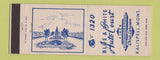 Matchbook Cover - Blue and White Auto Court motel Kalispell MT