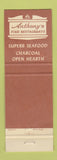 Matchbook Cover - Anthony's Restaurants Lynn Swampscott Boston MA