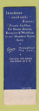 Matchbook Cover - Beau Rivage Spring Lake NJ SAMPLE WEAR