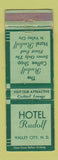 Matchbook Cover - Hotel Rudolf Valley City ND WEAR