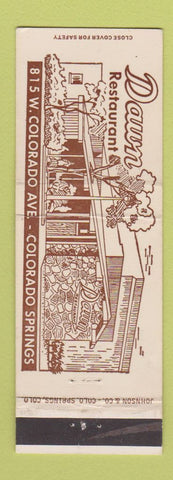 Matchbook Cover - Dawn Restaurant Colorado Springs