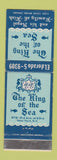 Matchbook Cover - King of the Sea Restaurant New York City