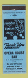 Matchbook Cover - Opera House Bar Nicollet MN