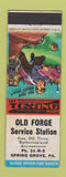 Matchbook Cover - Old Forge Service oil gas Spring Grove PA