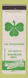 Matchbook Cover - Bob Griffin's Shamrock Grill Williamsport PA