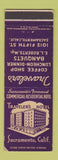 Matchbook Cover - Traveler's Hotel Sacramento CA WEAR