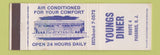 Matchbook Cover - Youngs Diner Paramus NJ