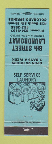 Matchbook Cover - 8th Street Laundromat Colorado Springs WEAR