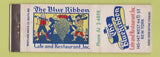 Matchbook Cover - Blue Ribbon Cafe Restaurant New York City
