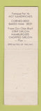 Matchbook Cover - Big Stein Milwaukee WI