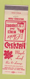 Matchbook Cover - Maple Leaf Bar Lounge St Paul MN