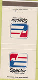 Matchbook Cover - Spector Freight System trucking 30 Strike