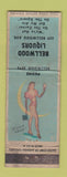 Matchbook Cover - Bellwood Liquors pinup WORN