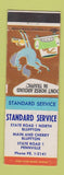 Matchbook Cover - Standard Service oil gas Bluffton Pennville IN