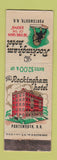 Matchbook Cover - Rockingham Hotel Portsmouth NH WEAR