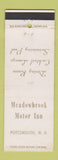 Matchbook Cover - Meadowbrook Motor Inn Portsmouth NH DD Bean