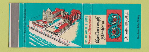Matchbook Cover - Marlborough Blenheim Hotel Atlantic City NJ