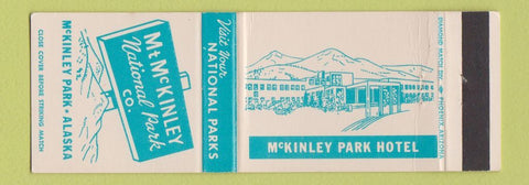 Matchbook Cover - Mt McKinley National Park AK Hotel