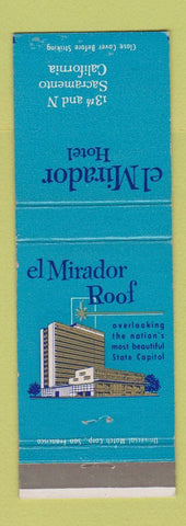 Matchbook Cover - El Mirador Hotel Sacramento CA