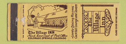Matchbook Cover - Village Inn Colorado Springs WEAR