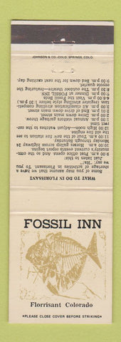 Matchbook Cover - Rossil Inn Florrisant Colorado
