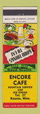 Matchbook Cover - Encore Cafe Roseau MN