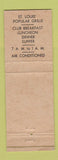 Matchbook Cover - Hotel Chase St Louis MO Fiesta Grille