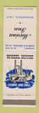 Matchbook Cover - Wheel House Marina Inn Sacramento CA