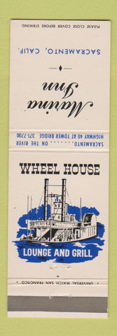 Matchbook Cover - Wheel House Marina Inn Sacramento CA
