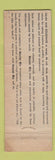 Matchbook Cover - Master Mix Feeds WL Finson Monticello IL grain goal WEAR