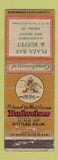 Matchbook Cover - Budweiser Beer Plaza Bar Buffet Alamagordo NM POOR