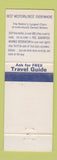 Matchbook Cover - Valley Hi Inn Sacramento CA Best Western