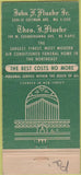 Matchbook Cover - Fluehr and Sons Funeral Home Philadelphia PA 30 Strike
