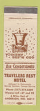 Matchbook Cover - Travelers Rest Motel Anderson IN