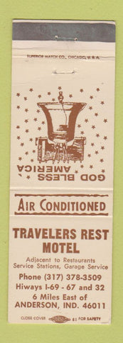 Matchbook Cover - Travelers Rest Motel Anderson IN