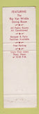 Matchbook Cover - St Charles Hotel Hudson NY