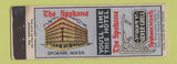 Matchbook Cover - Spokane Hotel Spokane WA Silver Grill