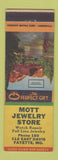 Matchbook Cover - Mott Jewelry Store Fayette MO