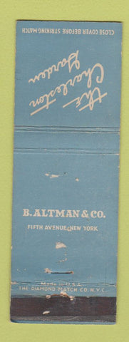 Matchbook Cover - Charleston Garden B Altman New York City WEAR