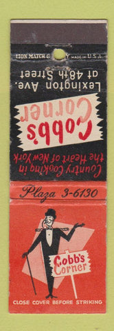 Matchbook Cover - Cobb's Corner New York City WEAR