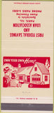 Matchbook Cover - First Federal Savings Paris IL 30 Strike